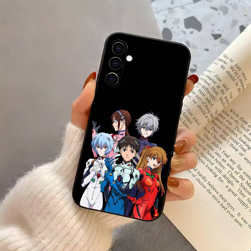 Anime EVA E-Evangelions Cool Phone Case For Samsung Galaxy A73,A72,A71,A70,A53,A52,A51,Soft Silicone Black Cover