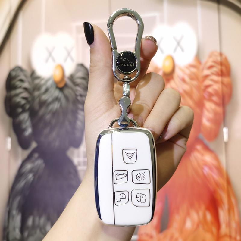 Jaguar Key Case for Men & Women: Fits XEL, XFL, F-Pace, XF, XE, XJ, F-Type.