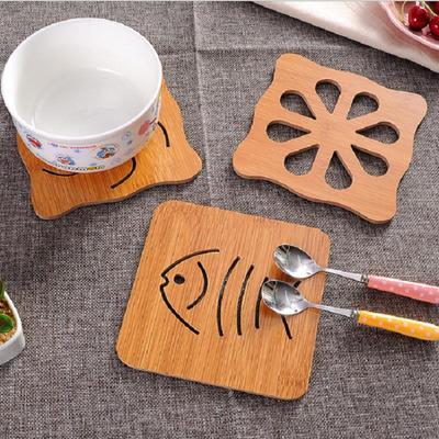 Table Mat Wooden Cartoon Heat Insulation Mat Table Mat Non-slip Pan Mat Mat Mat Teacup Mat KTY