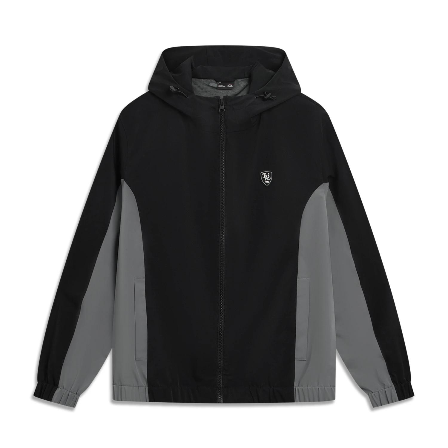 

Li-Ning Серия Sport Lifestyle Простой ветрозащитный плащ с цветными блоками Мужская верхняя одежда AFDVB95-3 M