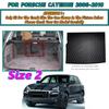 3D Surrounding Design Car Trunk Mat For Porsche Cayenne 2006 2007 2008 2009 2010 Cargo Liner Carpet Interior Accessories Cover