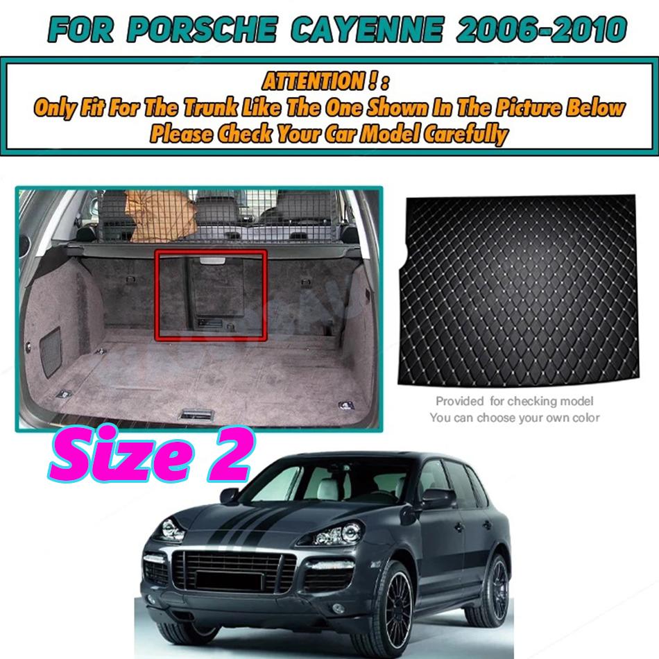 3D Surrounding Design Car Trunk Mat For Porsche Cayenne 2006 2007 2008 2009 2010 Cargo Liner Carpet Interior Accessories Cover
