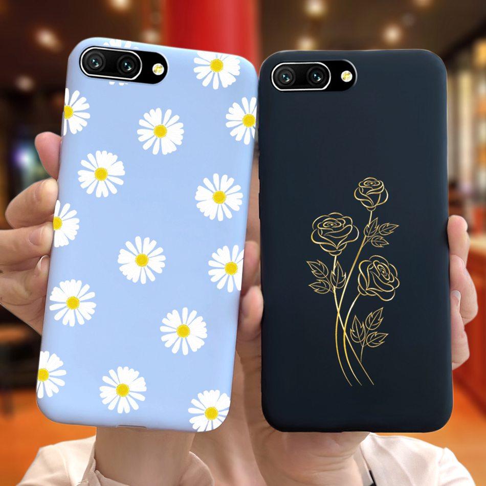 Pretty Girl Sunflower Case For Huawei Honor 10 Phone Case Soft Silicone TPU Back Cover For Honor 10 COL-L29 L19 Funda Honor10