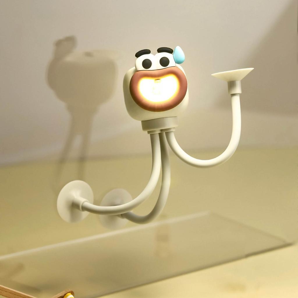Adjustable Octopus Night Light Flexible Shape Cartoon Design Portable Reading Lamp Suitable for Children's Bedroom and Nursery Use