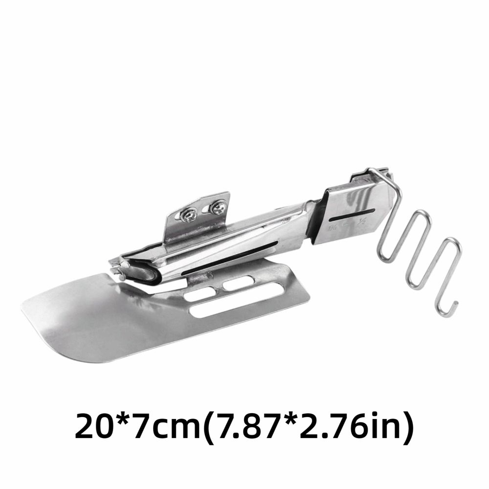 Metal Industrial Sewing Machine Binder Single Fold Flat Folder Binding Attachment Tape Attachment Practical