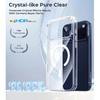 Transparent Magnetic Case For iPhone 17 16 Pro Max 15 14 Plus Wireless Charge Cover 13 12 Mini 17 Air Magsafe Protection Case