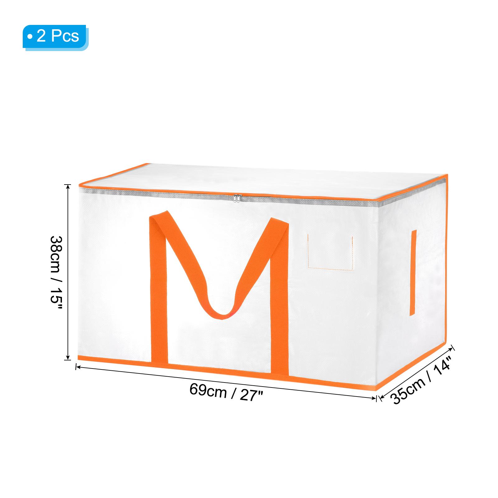 

2/4/6 шт. Очень большие сумки для переезда с ручками и молнией Прозрачные