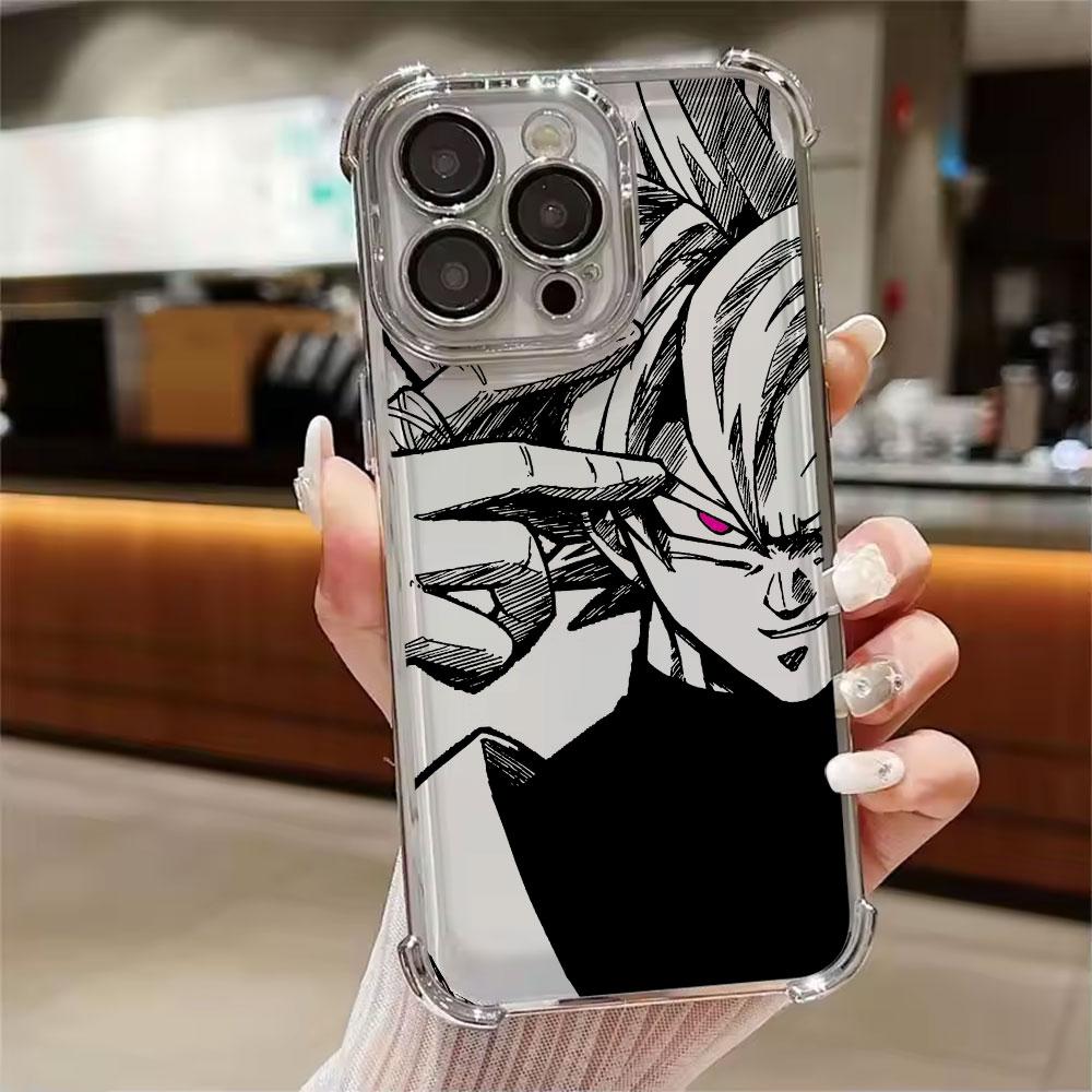 

Dragons Balls God Goku Cell Anime Phone Case for iPhone 11 13 15 16 17 Pro Max 14 Plus 17Air 16E 13 Pro 12Mini 17Pro Clear Cover iPhone 15 Pro