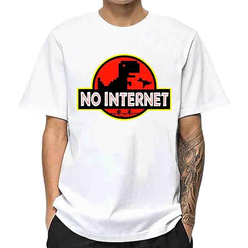 Mens High Quality 100 Cotton Funny Dinosaur Print SummerT Shirt Loose Oneck Men Tshirt Short Sleeve Tshirt Male Tees Tops