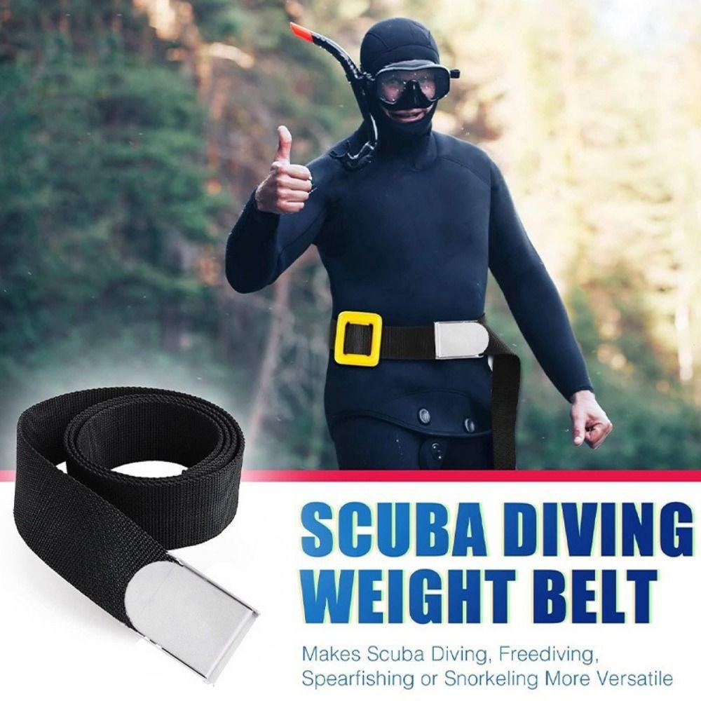 Adjustable Quick Release Buckle Nylon Diving Snorkeling Belt New Freediving Spearfishing Belt