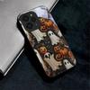 Halloween Ghost Art Black Glass Phone Case For Redmi Note 10 11 Pro+ 12 13 14 (Global) 14 Pro 5G (India) K60Ultra 13C 14C Cover