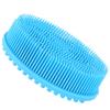 Silicone Baby Sensory Brush Massage Bath Tactility Training Brush Head Hair Washer Comb(Blue)