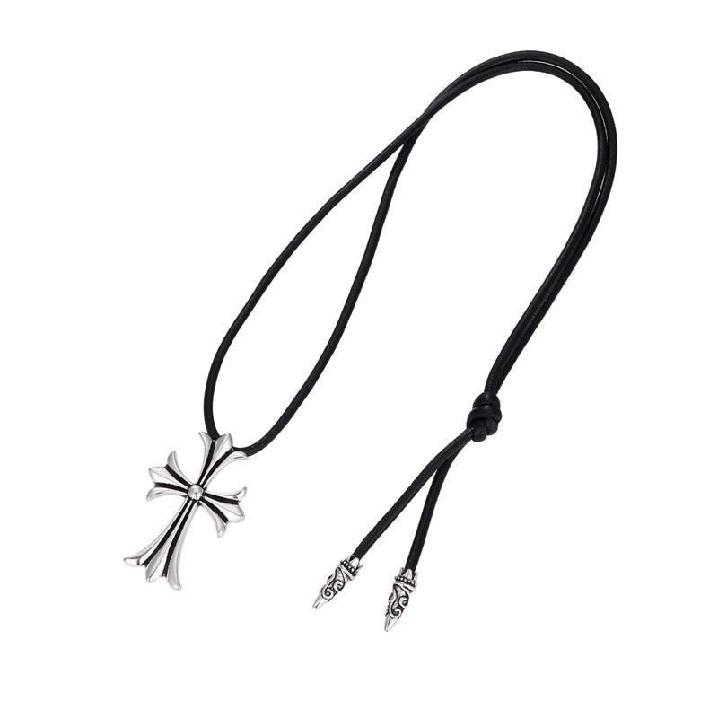 Snake Wax Rope Leather Rope Necklace Crowe Retro Long Sweater Chain Girlfriend Gift Item