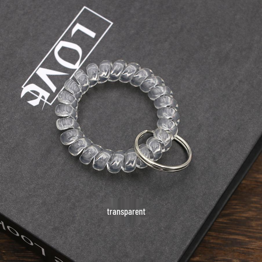 Minimalist Spring Coil Bracelet Keyring & Hair Tie