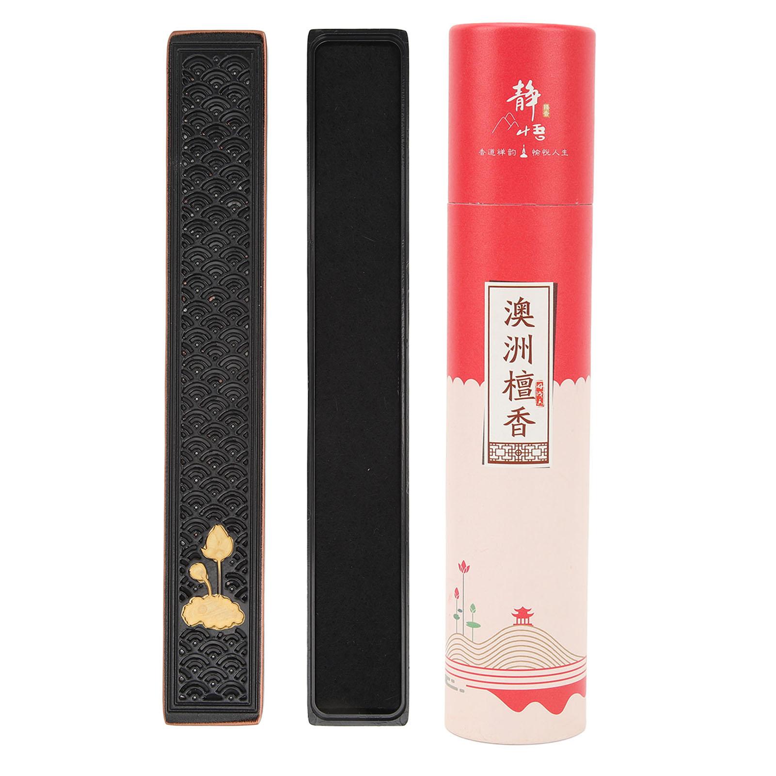 

Incense Box Set Sandalwood Incense Stick Holder Fireproof Cotton Low Smoke Body Relaxtion Box Set