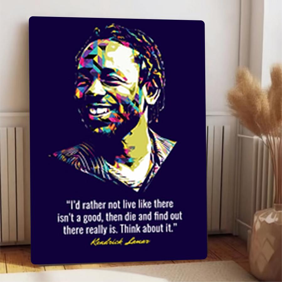 Martin Luther King Jr Portrait Metal Wall Art Inspirational Quote Decor for Home Office Decorative Hanging Sign