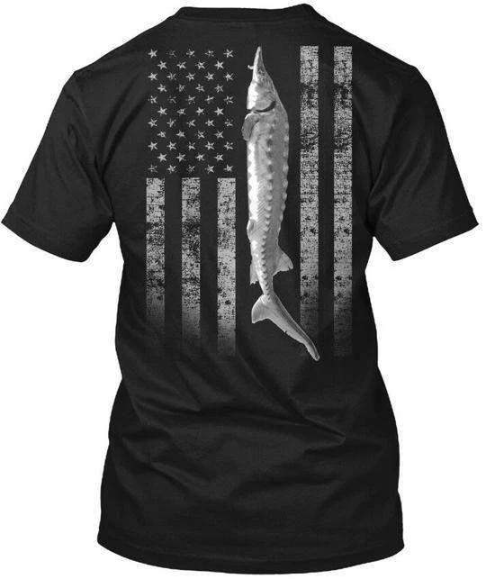 

Real Sturgeon Flag Amz T shirt Made in the USA Size S to 5XL S