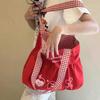 Cute Versatile Red Apple Bag Women's New Lazy Wind Tote Bag Large-capacity Shoulder Bag