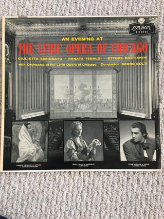 LP Record RENATA TEBALDI GIULIETTA SIMIONATO  An Evening At The Lyric Opera Of Ch LL1626 London Records US Classical Used