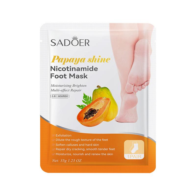 Fruit Foot Mask SADOER Avocado Strawberry Hydrating Moisturizing Foot Care Moisturizing