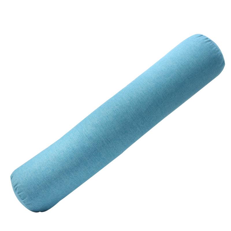 Removable and Washable Leg-Clamping Bolster Pillow - Cylindrical Bed Gap Filler with Imitation Cotton Linen.