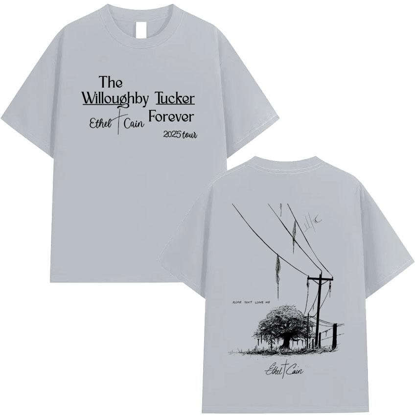 GUOYAN TOP Ethel Cain 2025 Tour Trendy Graphics Print T-shirt Heren Esthetische Casual Korte Mouwen Zomer Unisex Katoenen Oversized T-shirt 3XL