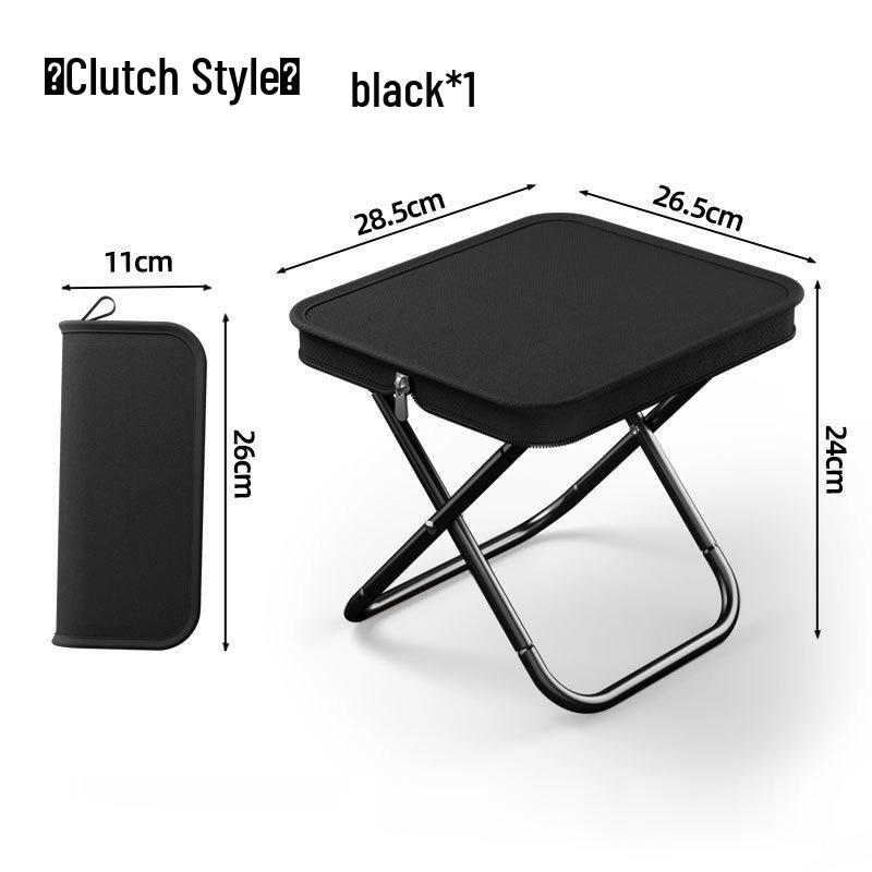 Portable Outdoor Folding Stool - Quick Fold Fishing & Camping Chair with Handbag