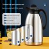 European Style Stainless Steel Double-Layer Vacuum Thermos Coffee Pot