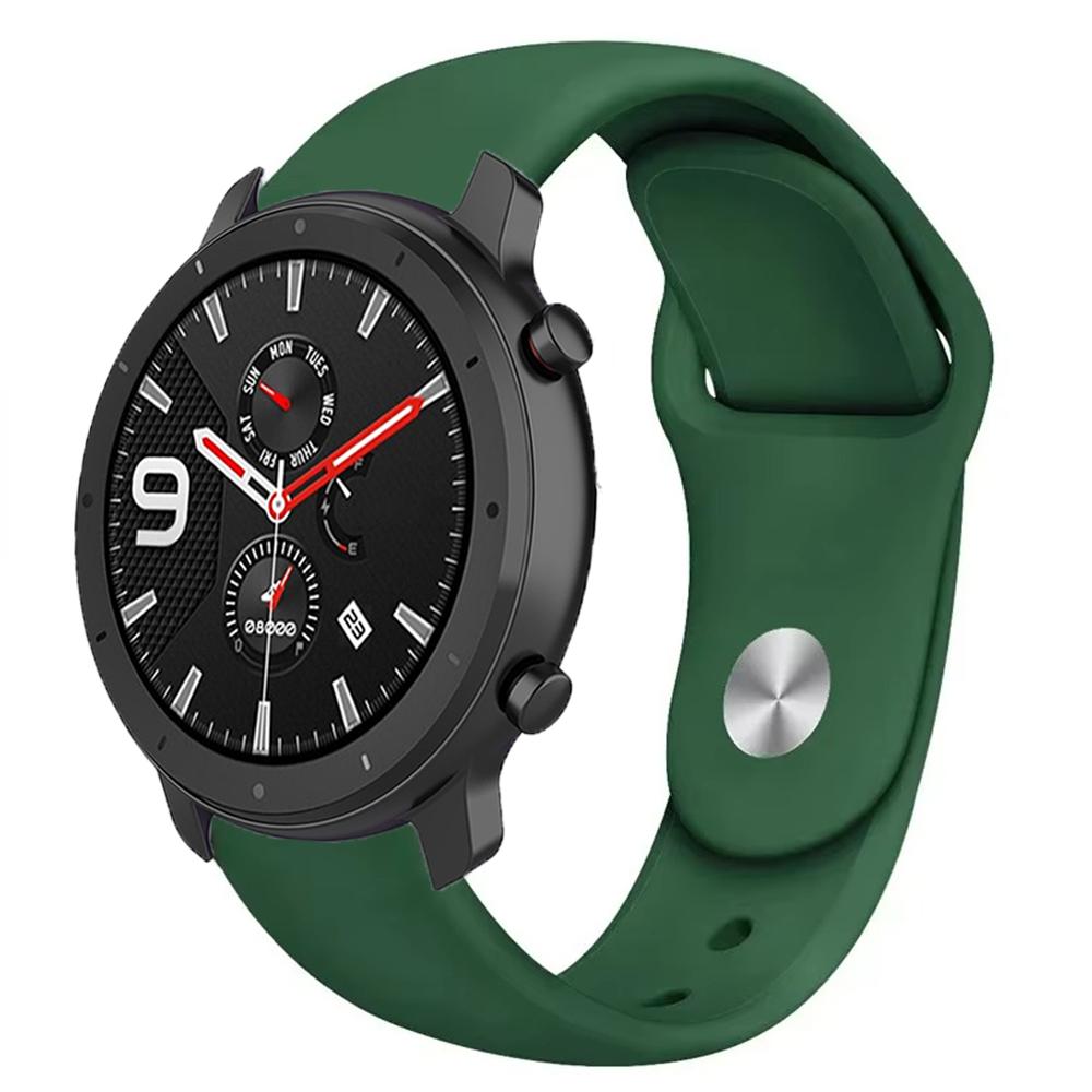 22mm 20mm Silicone Strap for Amazfit GTR 47mm/Balance 2 1/Bip 6 5/GTR 3pro Sport Bracelet for Amazfit Active 2/GTS 4 Mini 3 Band