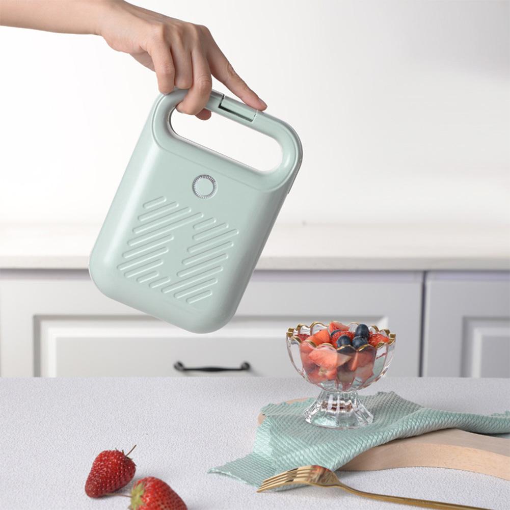 Electric Sandwich Maker Panini Press with Non-Stick Coating Home Toaster Portable Egg Omelette Pan for Meat Beef Omelette
