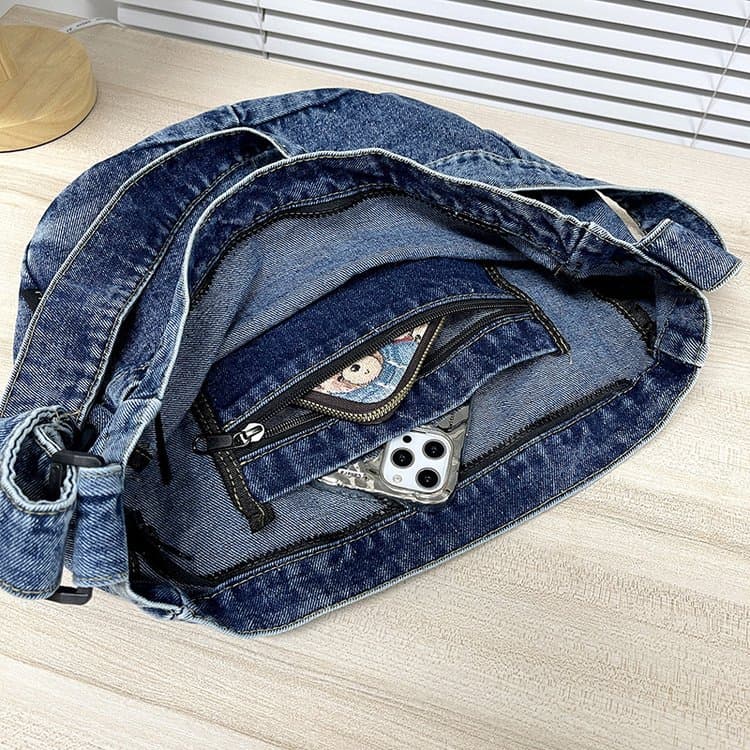 Ladies Washed Denim Bag Crossbody Bag Shoulder Bag