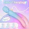 G Spot Vibrator Female Clitoral Stimulator AV Magic Wand Dildo Waterproof Heating Wand Massager for women and Couples