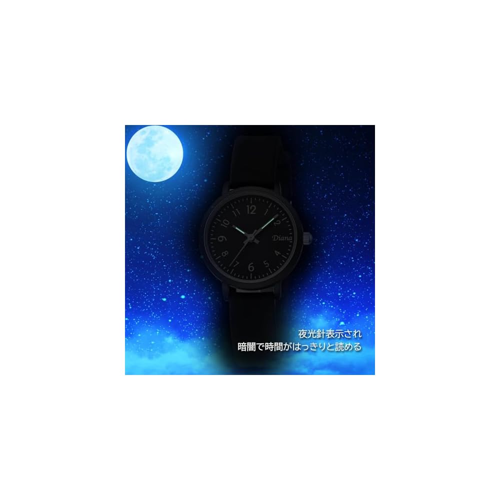 "Analog Watch Silicone Strap Black 35mm Waterproof Casual for Men and Women"
