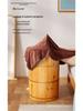 Wooden Deep Foot Bath Bucket with Steaming & Massage Features