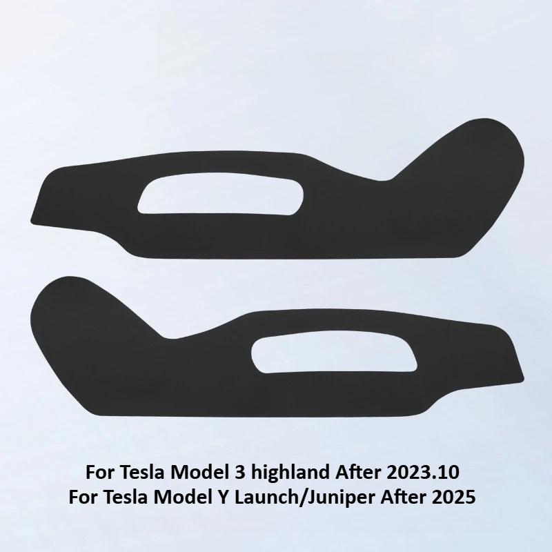 Seat Side Anti-kick Pads for Tesla Model Y Juniper/Model 3 2025 Mat Accessories Side Door Anti-scratch Protective Sticker Cover