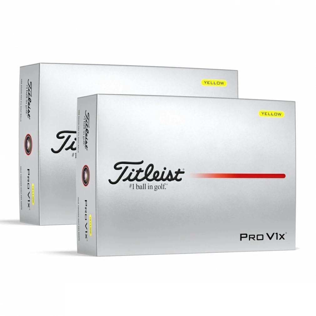Titleist PRO V1x 2025 Yellow (2 Dozen Set, 24 Balls)