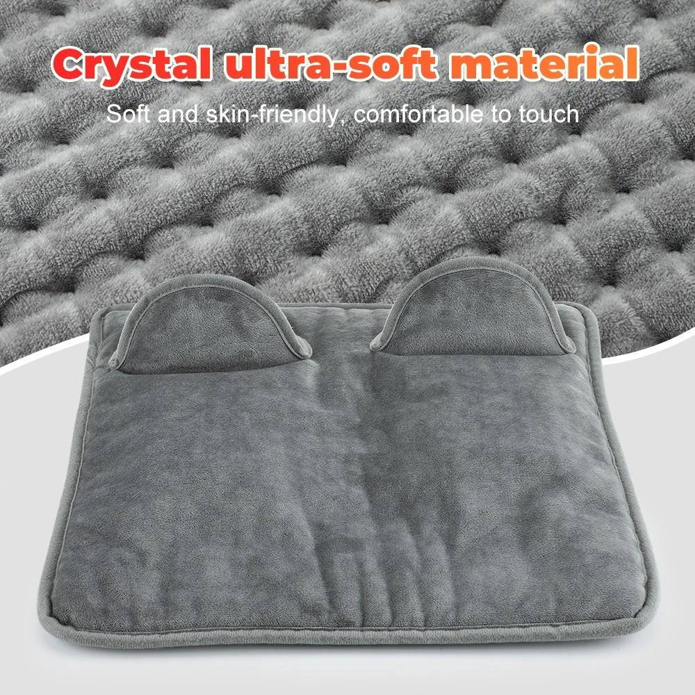 3 Temperature& 9 heat levels Electric Foot Heating Pad Setting Heating Pad Soft Flannel Fast Heating Feet Warmer