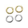Minimalist Geometric Metal Circle Stud Earrings Elegant Versatile Fashion Jewelry For Women Daily Wear