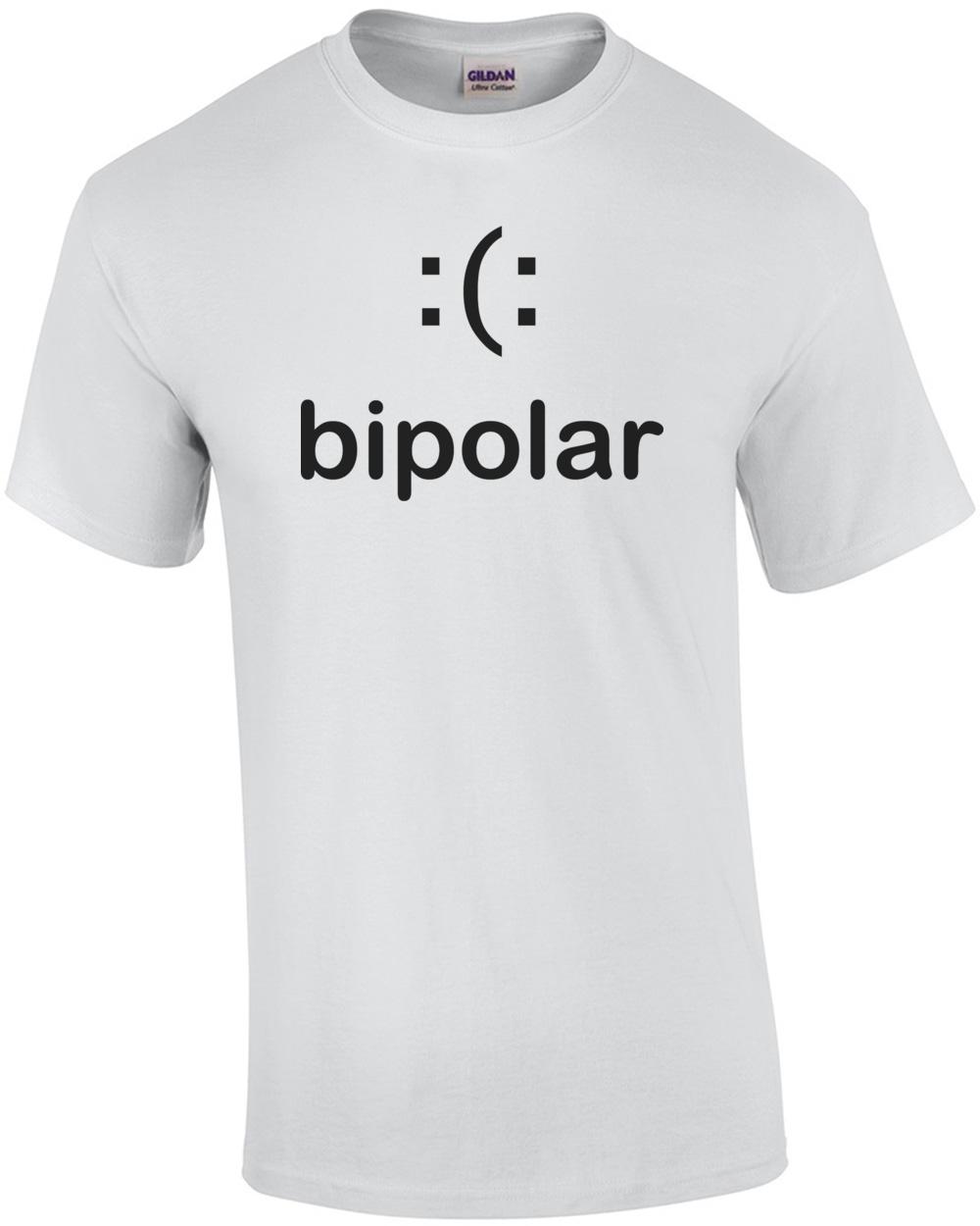 Биполярная Забавная Футболка Унисекс Футболка XXXL