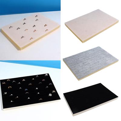 Espositore per gioielli con inserti in schiuma per anelli, contenitore per 100 anelli, organizer per la vendita di anelli, inserti fai da te