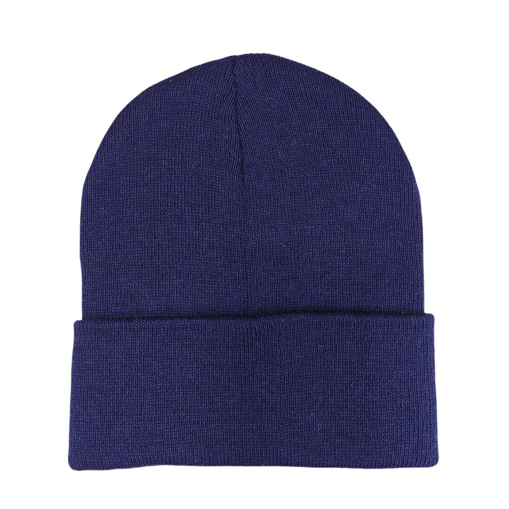 Custom Plain Knit Beanie Soft Winter Hat with 58 Colors Ready Stock Embroidery Logo