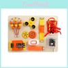 Music Box Wooden Fingertip Gyro Safety Buckle Game Board Children Puzzle Toy