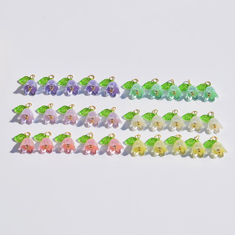 Pearl Lily of the Valley 3D Leaf Flower DIY Jewelry Kit: Bracelets, Necklaces, Earrings