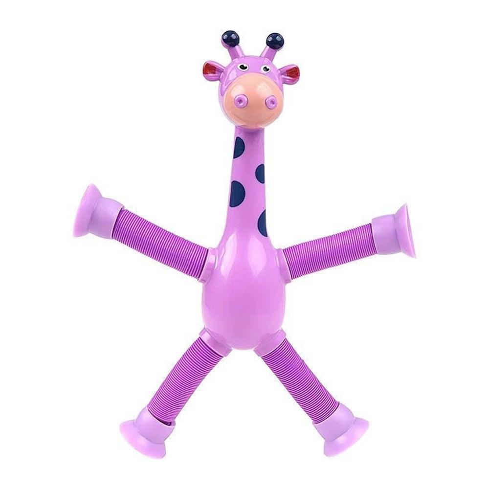 4Pcs Telescopic Suction Cup Versatile Interactive Shape Changing Giraffe
