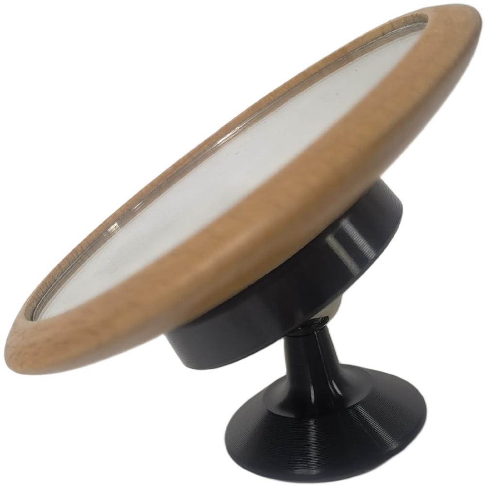 

1PC Espresso Observation Mirror Flow Rate Observation Bracket Coffee Accessories Tool Wooden Mirror Alloy Lens Reflective Mirror чорний