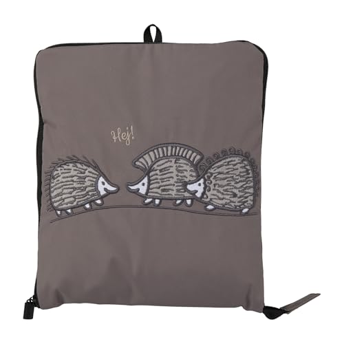 Lisa Larson Große Faltbare Boston Tasche H0004 LL13. Greige Igel