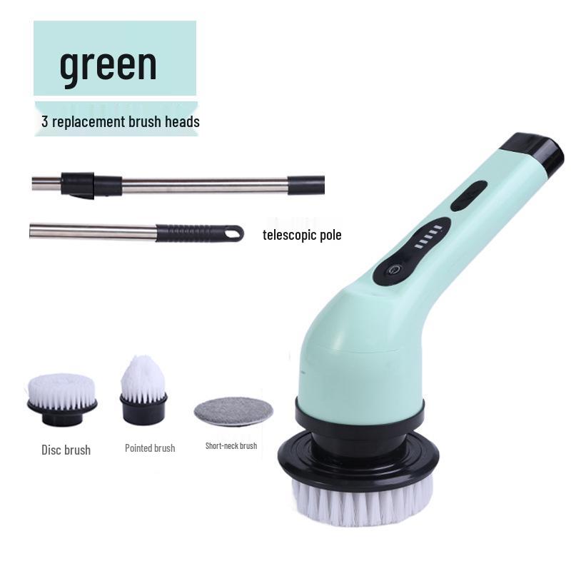 Electric Handheld Dual-Use Cleaning Brush for Kitchen & Bathroom Chinese Manual