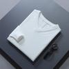 Men's Plus Size V-Neck Wool Sweater - 2023 Autumn/Winter Long Sleeve Knit Pullover
