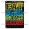 [MyPlate] Game Metal Sign Retro Sign Tin Sign Indoor Party Sign Pub Club Plate Bar Sign Pub Club Plate Summer Home Decor