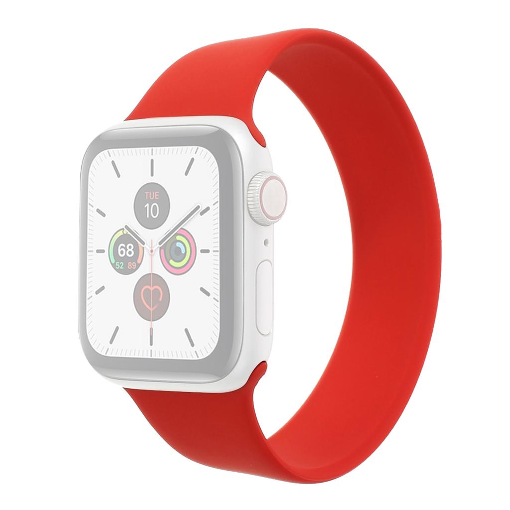 Elasticity Silicone Smart Watch Strap (Size: M) for Apple Watch Series 10 42mm/9 8 7 41mm/6 5 4 SE SE (2022) SE (2023) 40mm/3 2 1 38mm